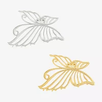 Arizona Gold Tone & Silver Tone Butterfly 2-pc. Claw Hair Clip