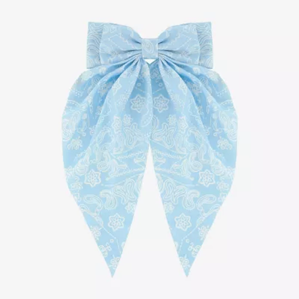 Arizona Light Blue Paisley Hair Bow