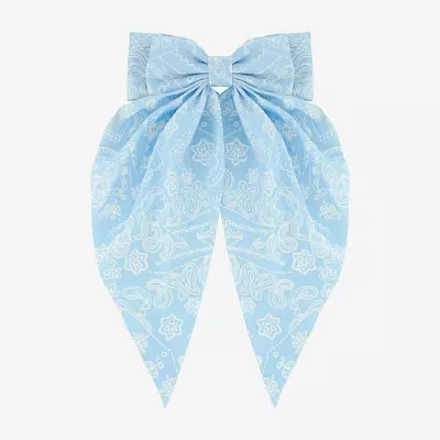 Arizona Light Blue Paisley Hair Bow