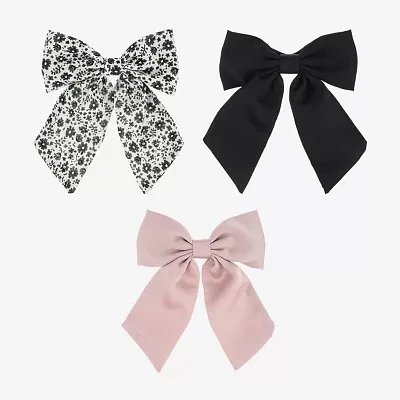 Arizona Multi Floral Bow 3-pc. Hair Ties