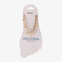 Arizona Daisy 2-pc. 9 Inch Cable Flower Ankle Bracelet