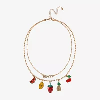 Arizona Fruit Charms 2-pc. 16 Inch Cable Cherries Strand Necklace