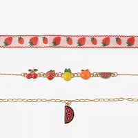 Arizona Fruit 3-pc. 12 Inch Cable Cherries Necklace Set