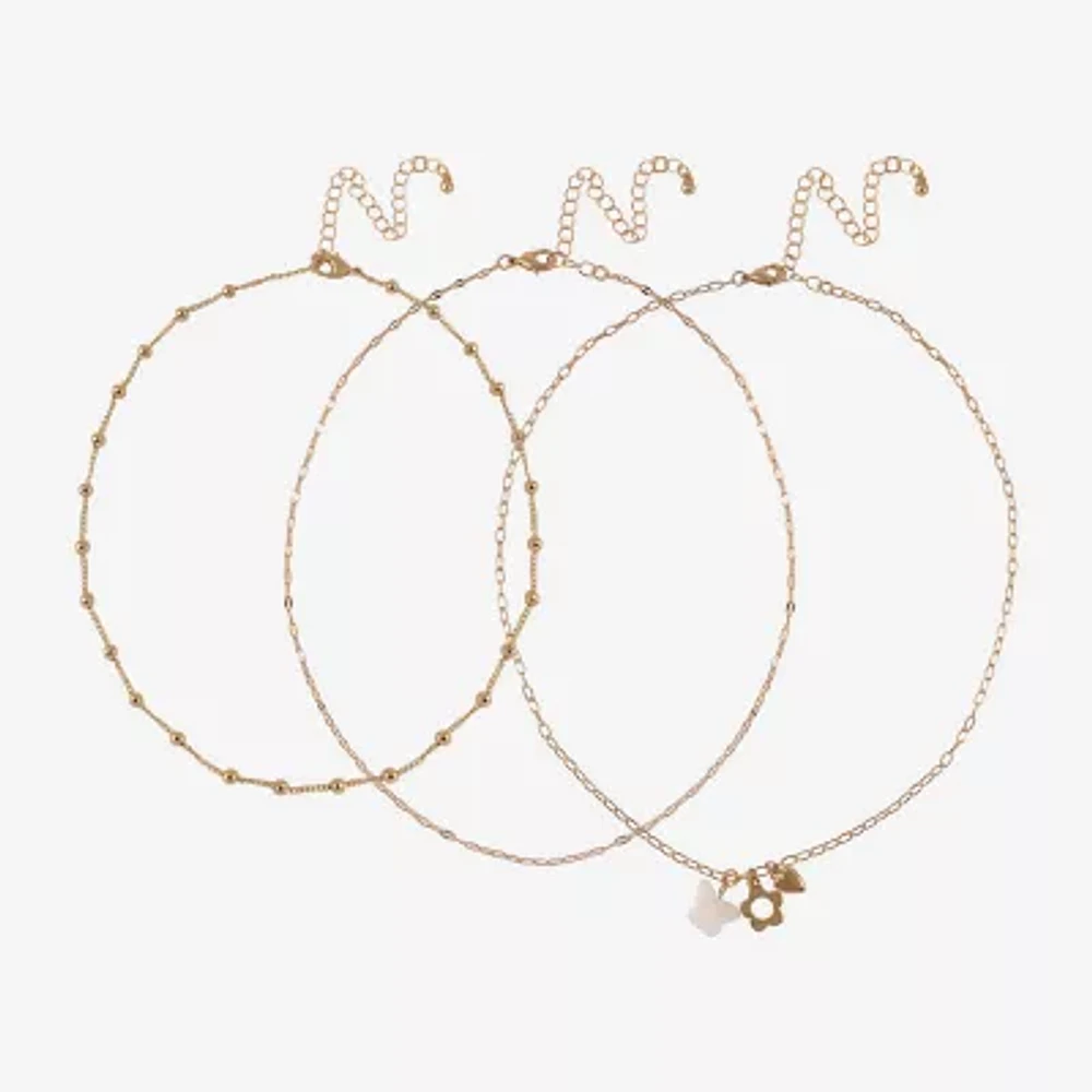 Arizona Gold Tone Layered Necklace Set