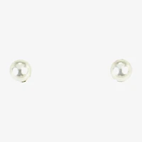 Sparkle Allure Light Up Box 2-pc. Cubic Zirconia Simulated Pearl Pure Silver Over Brass Oval Jewelry Set
