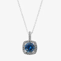 Sparkle Allure Light Up Box -pc. Cubic Zirconia Pure Silver Over Brass Square Jewelry Set
