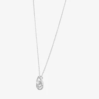 Sparkle Allure Light Up Box Womens White Cubic Zirconia Pure Silver Over Brass Pear 2-pc. Jewelry Set