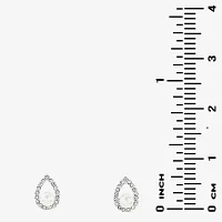 Sparkle Allure Light Up Box Womens White Cubic Zirconia Pure Silver Over Brass Pear 2-pc. Jewelry Set