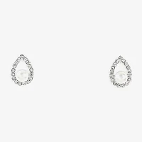 Sparkle Allure Light Up Box Womens White Cubic Zirconia Pure Silver Over Brass Pear 2-pc. Jewelry Set