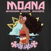 Juniors Moana Voyager Tee Womens Crew Neck Short Sleeve Graphic T-Shirt