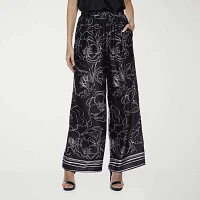 Premier Amour Womens Wide Leg Pull-On Pants