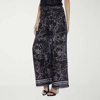 Premier Amour Womens Wide Leg Pull-On Pants