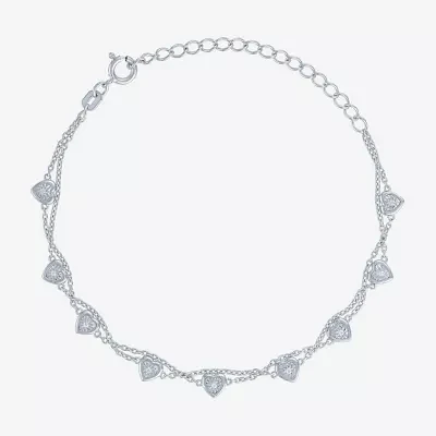 Yes Please! (G-H / I1-I2) Sterling Silver 8 Inch Cable Chain Bracelet