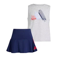 adidas Little Girls 2-pc. Skort Set