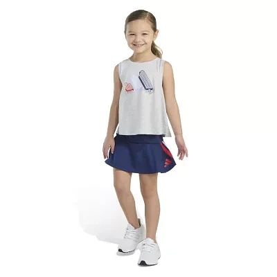 adidas Little Girls 2-pc. Skort Set