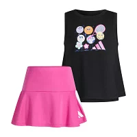 adidas Little Girls 2-pc. Skort Set