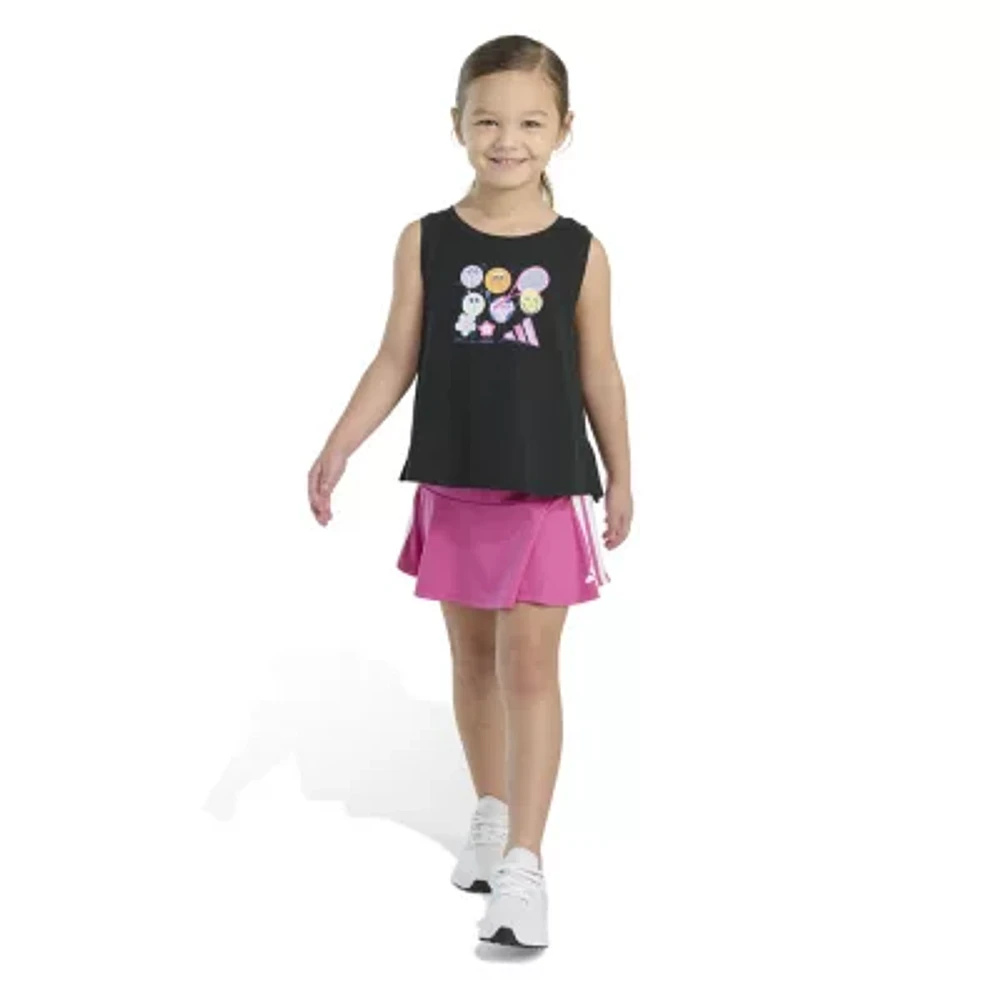 adidas Little Girls 2-pc. Skort Set