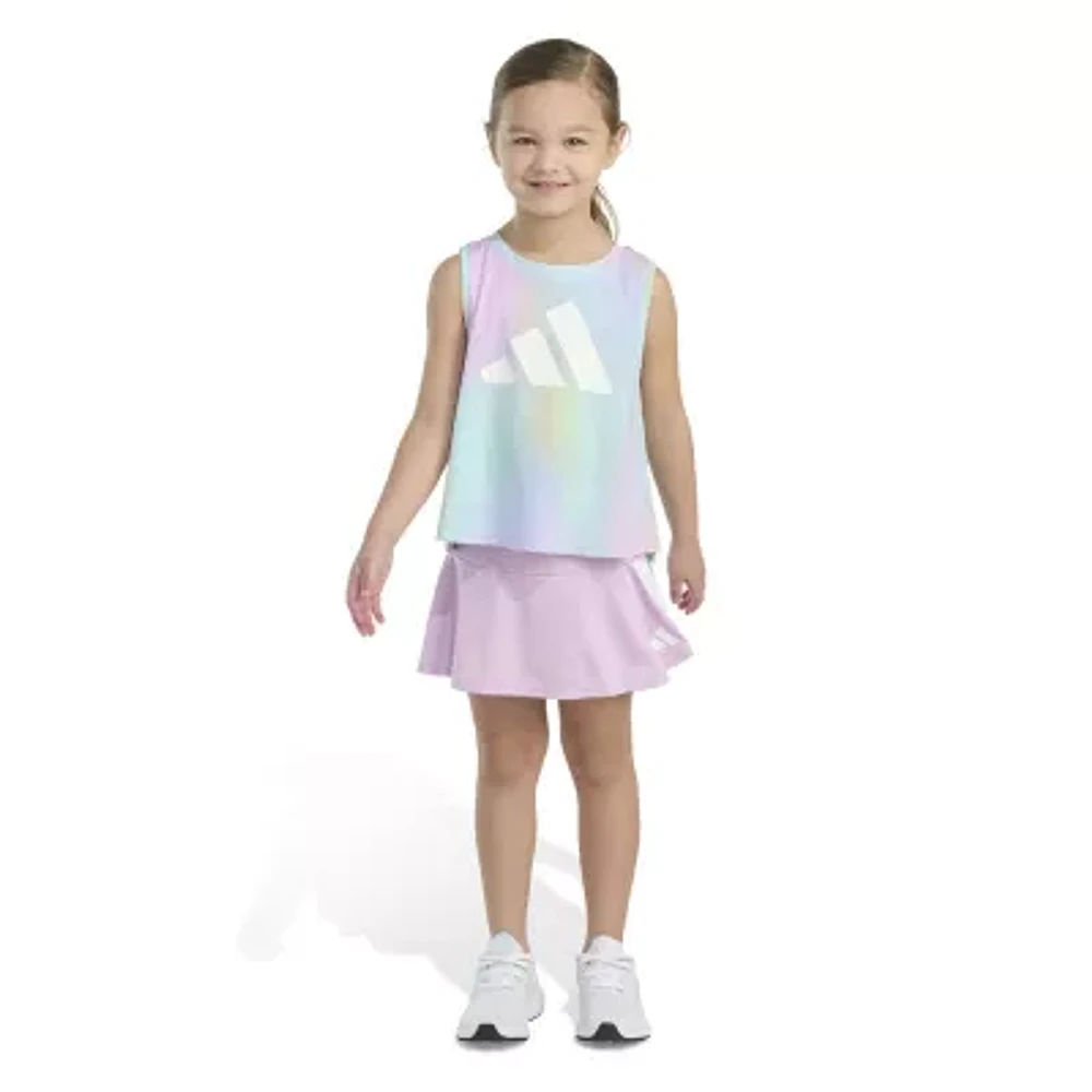 adidas Little Girls 2-pc. Skort Set