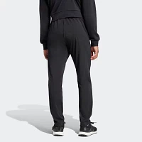 adidas Jersey Mens Mid Rise Tapered Drawstring Pants