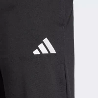adidas Jersey Mens Mid Rise Tapered Drawstring Pants