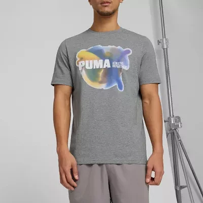 PUMA Mens Crew Neck Short Sleeve Graphic T-Shirt