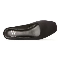 Worthington Womens Eccles Square Toe Mules