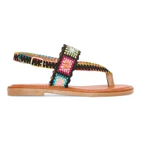 Pop Womens Athenia T-Strap Flat Sandals