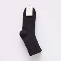 Mixit Everyday Essential Rib 3 Pair Turncuff Socks Womens