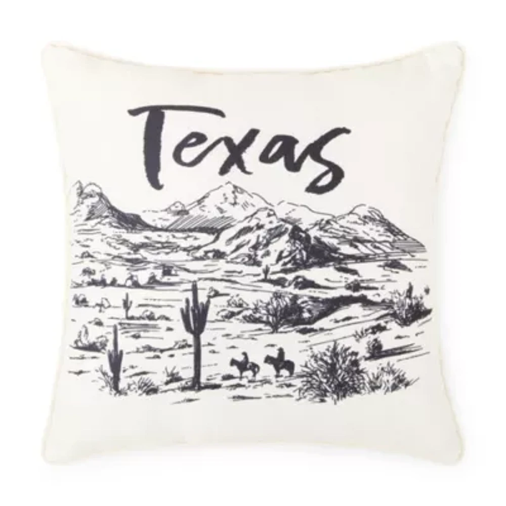 Texas Plains Square Throw Pillows