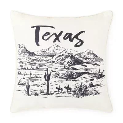 Texas Plains Square Throw Pillows