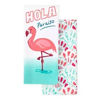 Layerings Hola Flamingo 2-pc. Kitchen Towel Set