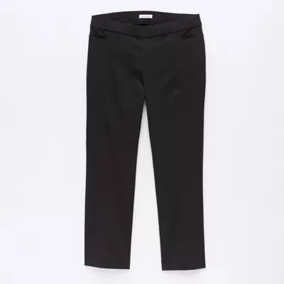 Liz Claiborne-Plus Short Adaptive Lisa Womens Mid Rise Straight Seated Wear Pull-On Pants