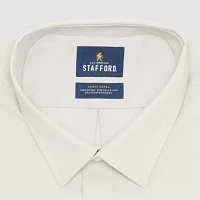 Stafford Big & Tall Advanced Performance Sweat Repel Mens Regular Fit Stretch Fabric Wrinkle Free Long Sleeve Dress Shirt