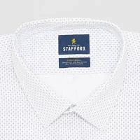 Stafford Sweat Repel Mens Big & Tall Regular Fit Long Sleeve Pattern Dress Shirt