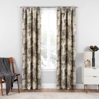 Eclipse Chiswick Blackout Rod Pocket Single Curtain Panel