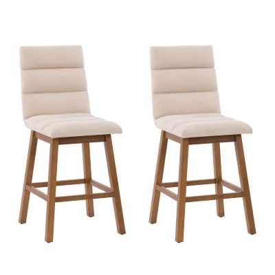 Boston Dining Collection 2-pc. Upholstered Tufted Bar Stool
