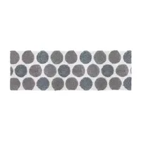 Avanti Dotted Circle Bathroom Rug Runner