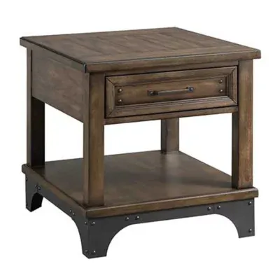 Intercon Incorporated Whiskey River Living Room 1-Drawer End Table
