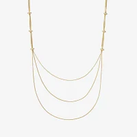 Bold Elements Gold Tone 36 Inch Chain Necklace