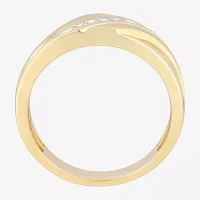 7.5MM 1/10 CT. T.W. Natural White Diamond 10K Gold Wedding Band