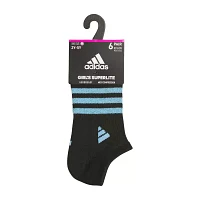 adidas Little & Big Girls 6 Pair No Show Socks