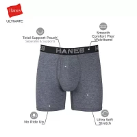 Hanes Ultimate Comfort Flex Fit Total Support Pouch Mens 4 Pack Boxer Briefs