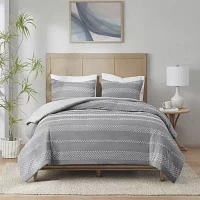 Madison Park Hendry Clipped Jacquard 3-pc. Duvet Cover Set