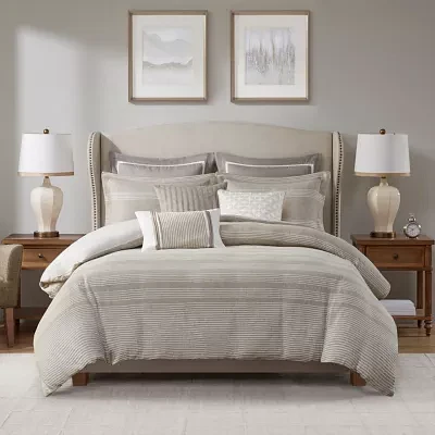 Madison Park Signature Carmel Jacquard Midweight Comforter Set