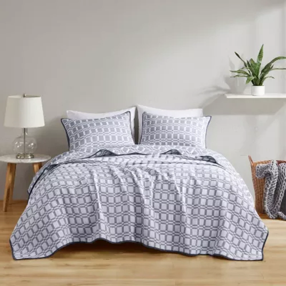 Madison Park Matelasse Reversible 3-pc. Coverlet Set