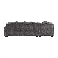 Sonoma 3-Piece Chenille Sofa Chaise Reversible Sectional