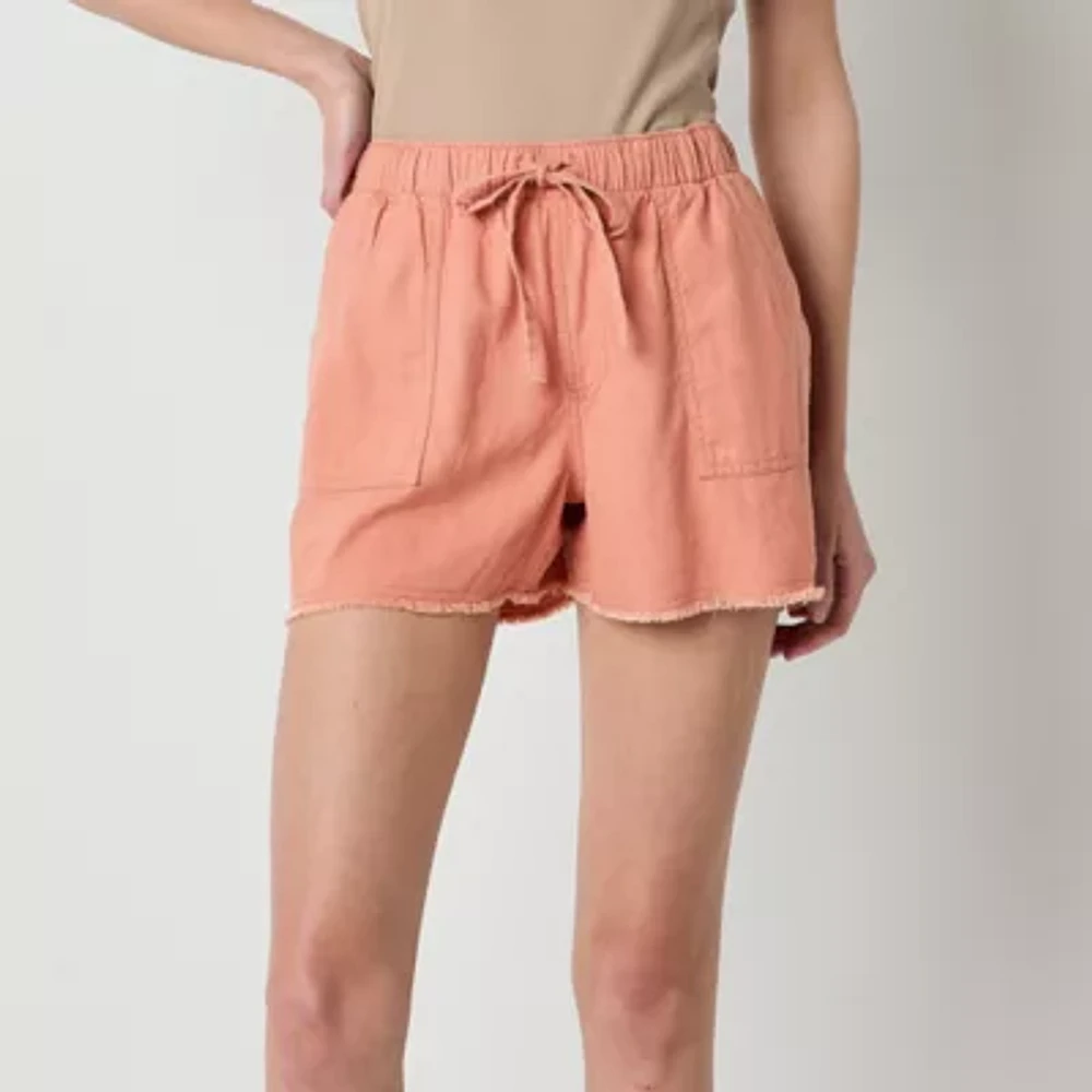 a.n.a Womens High Rise Pull-On Short