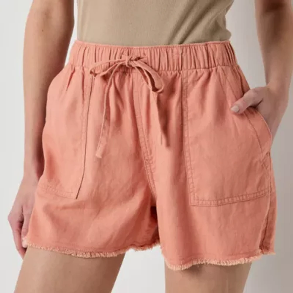 a.n.a Womens High Rise Pull-On Short