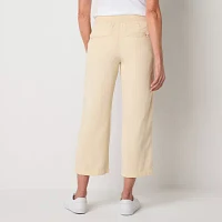 St. John's Bay High Rise Wide Leg Capris