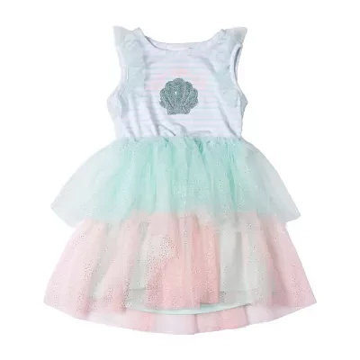 Little Lass Toddler Girls Sleeveless Tutu Dress